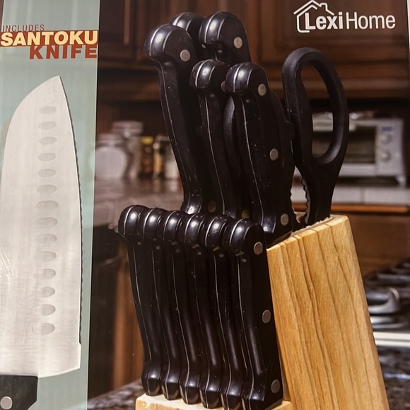 Lexi Home Santoku Knife 29 piece Set Bonus New - Picture 12 of 13